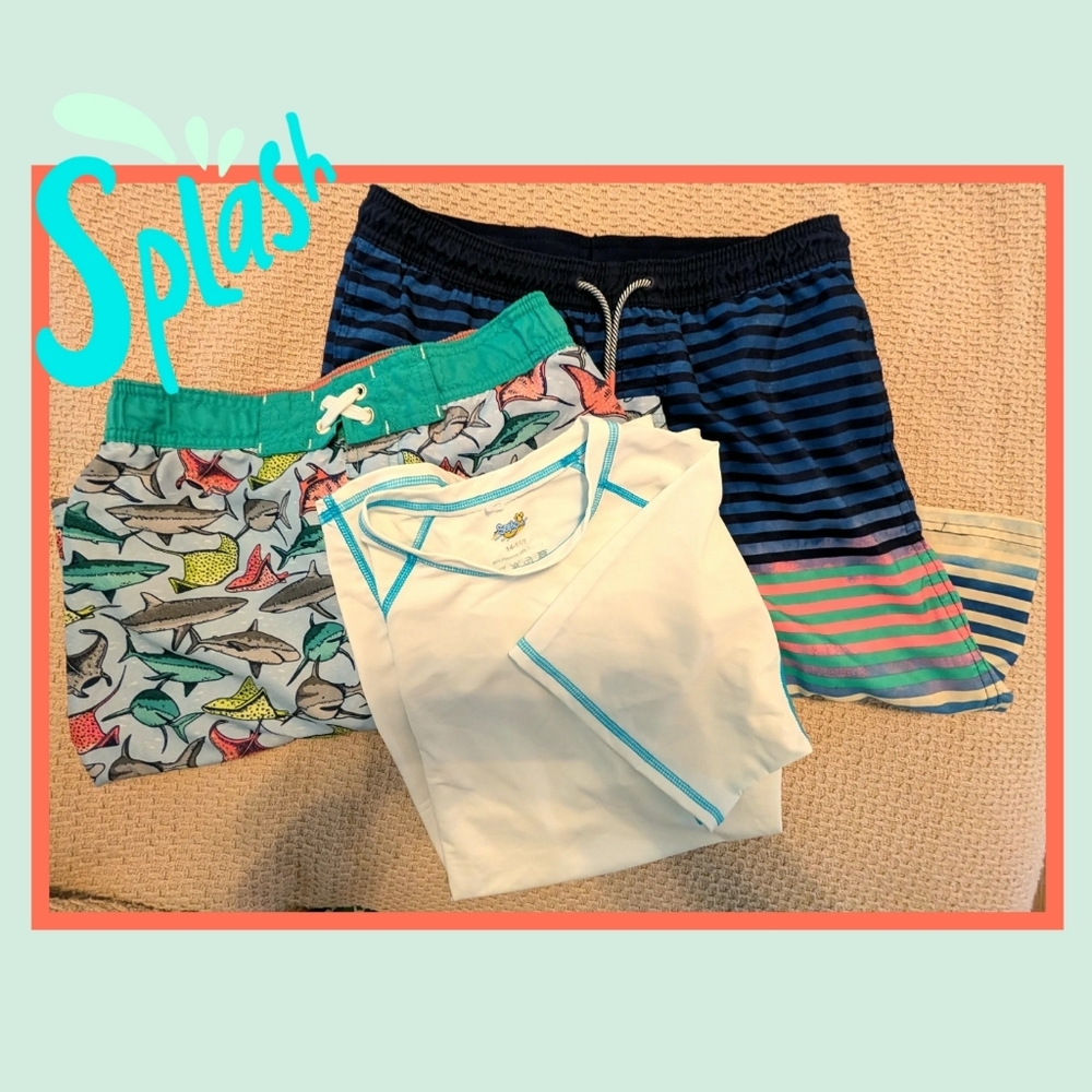 Bundle Swim Trunks And Rash Guard